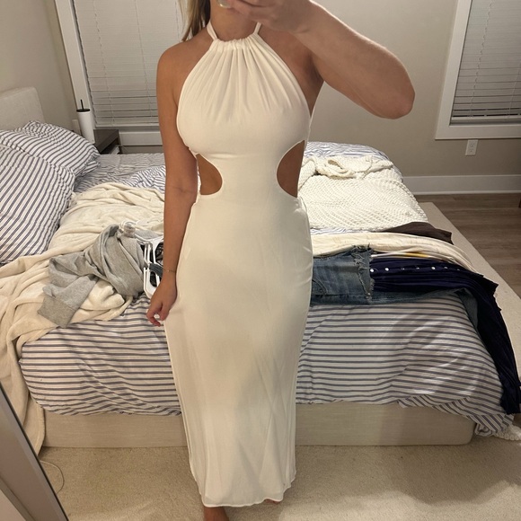 Anthropologie Dresses & Skirts - NWT Seek The Label White Cutout Silas Maxi Dress XS